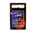 Dream Mewtwo card shown in a KAMI KAMI single graded card case with UV-printed original art