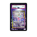 Espeon SAR card shown in a KAMI KAMI single graded card case with UV-printed original art