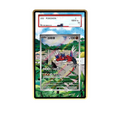 Koraidon AR card shown in a KAMI KAMI single graded card case with UV-printed original art