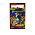 Mega Charizard SR card shown in a KAMI KAMI single graded card case with UV-printed original art