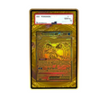 Mega Greninja MUR card shown in a KAMI KAMI single graded card case with UV-printed original art