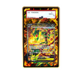 Mega Rayquaza SAR card shown in a KAMI KAMI single graded card case with UV-printed original art