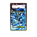 Mega Zeraora SAR card shown in a KAMI KAMI single graded card case with UV-printed original art