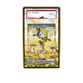Meloetta SAR card shown in a KAMI KAMI single graded card case with UV-printed original art