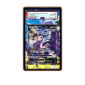Mew V card shown in a KAMI KAMI single graded card case with UV-printed original art