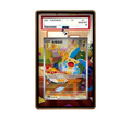 Minun AR card shown in a KAMI KAMI single graded card case with UV-printed original art