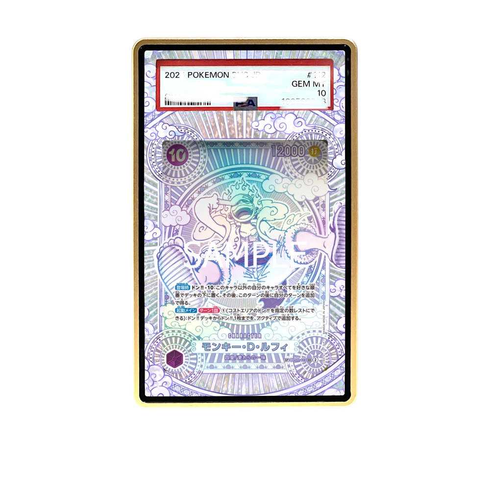 Nika Silver card shown in a KAMI KAMI single graded card case with UV-printed original art