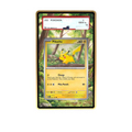 Pikachu 151 Ball card shown in a KAMI KAMI single graded card case with UV-printed original art
