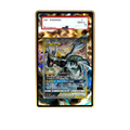 Pikachu & Zekrom card shown in a KAMI KAMI single graded card case with UV-printed original art