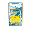 Pikachu Surfing card shown in a KAMI KAMI single graded card case with UV-printed original art