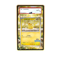 Pikachu Yawn card shown in a KAMI KAMI single graded card case with UV-printed original art