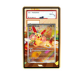 Plusle AR card shown in a KAMI KAMI single graded card case with UV-printed original art