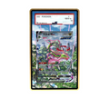 Rayquaza VMAX card shown in a KAMI KAMI single graded card case with UV-printed original art