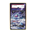 Suicune V card shown in a KAMI KAMI single graded card case with UV-printed original art