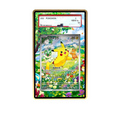 Summer Pikachu card shown in a KAMI KAMI single graded card case with UV-printed original art