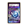 Vaporeon V card shown in a KAMI KAMI single graded card case with UV-printed original art