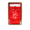 Victini BWR card shown in a KAMI KAMI single graded card case with UV-printed original art