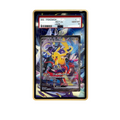 Yokohama Pikachu card shown in a KAMI KAMI single graded card case with UV-printed original art