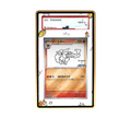Yu Nagaba Flareon card shown in a KAMI KAMI single graded card case with UV-printed original art
